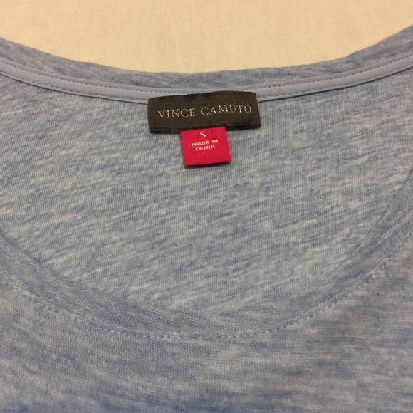 VINCE CAMUTO | Mixed Media top w/ flutter sleeve - Picture 5 of 7